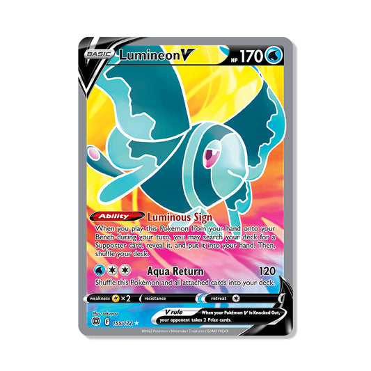 Lumineon V Pokémon Sword & Shield Brilliant Stars - Full Art kaart | Engels