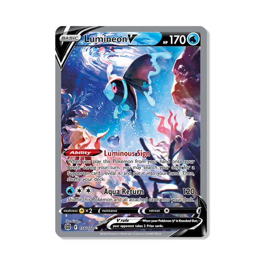 Lumineon V Pokémon Sword & Shield Brilliant Stars - Full Art kaart | Engels