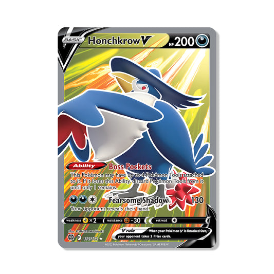 Honchkrow V Pokémon Sword & Shield Brilliant Stars - Full Art kaart | Engels