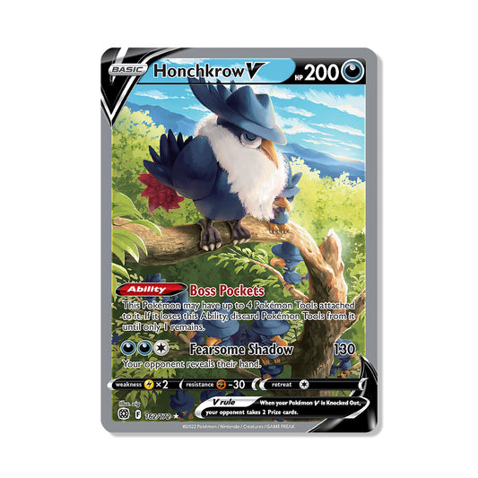 Honchkrow V Pokémon Sword & Shield Brilliant Stars - Full Art kaart | Engels