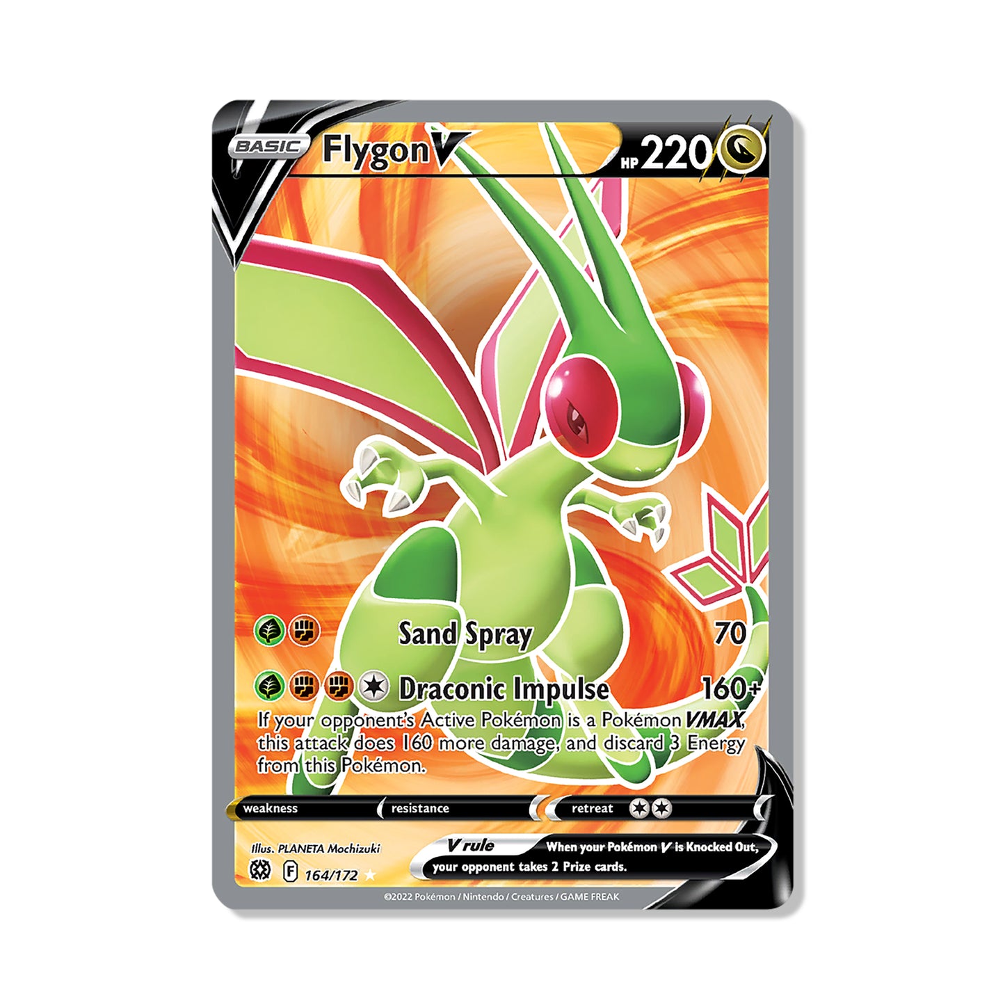 Flygon V Pokémon Sword & Shield Brilliant Stars - Full Art kaart | Engels