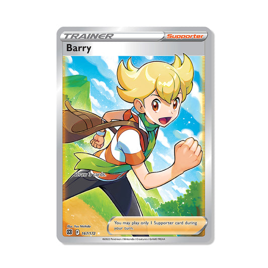 Barry Pokémon Sword & Shield Brilliant Stars - Full Art kaart | Engels