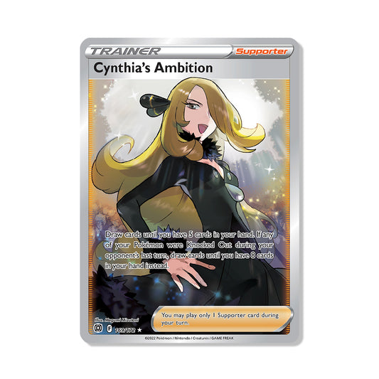 Cynthia's Ambition Pokémon Sword & Shield Brilliant Stars - Full Art kaart | Engels