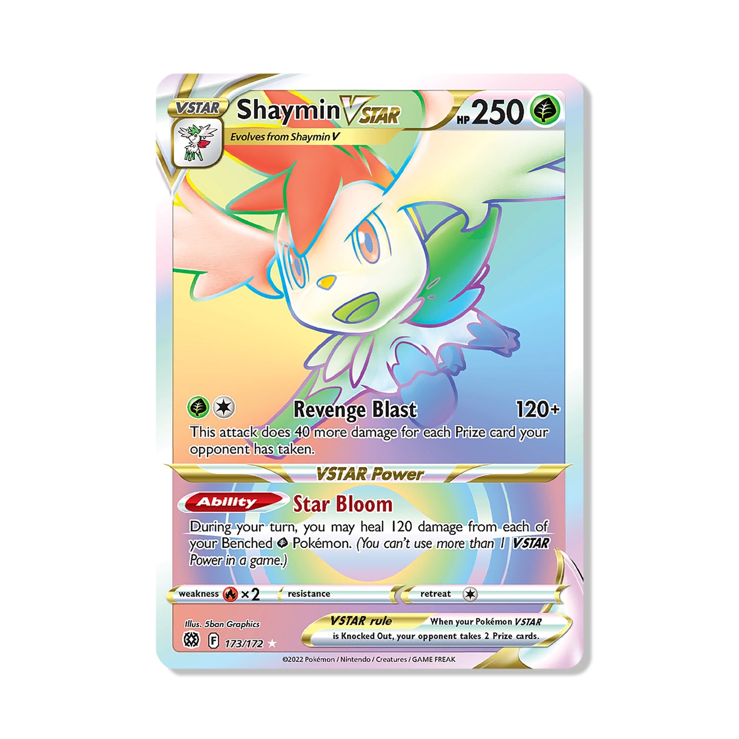 Shaymin VSTAR Pokémon Sword & Shield Brilliant Stars - Full Art kaart | Engels