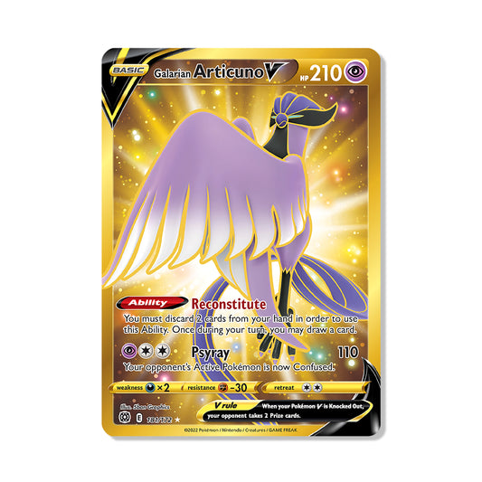 Galarian Articuno V Pokémon Sword & Shield Brilliant Stars - Full Art kaart | Engels
