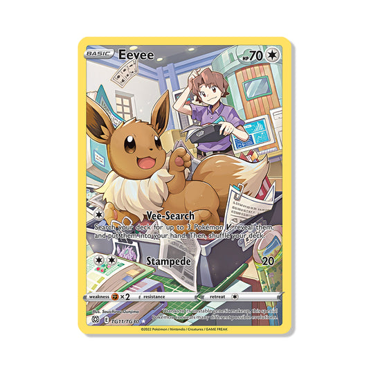 Eevee Pokémon Sword & Shield Brilliant Stars - Full Art kaart | Engels