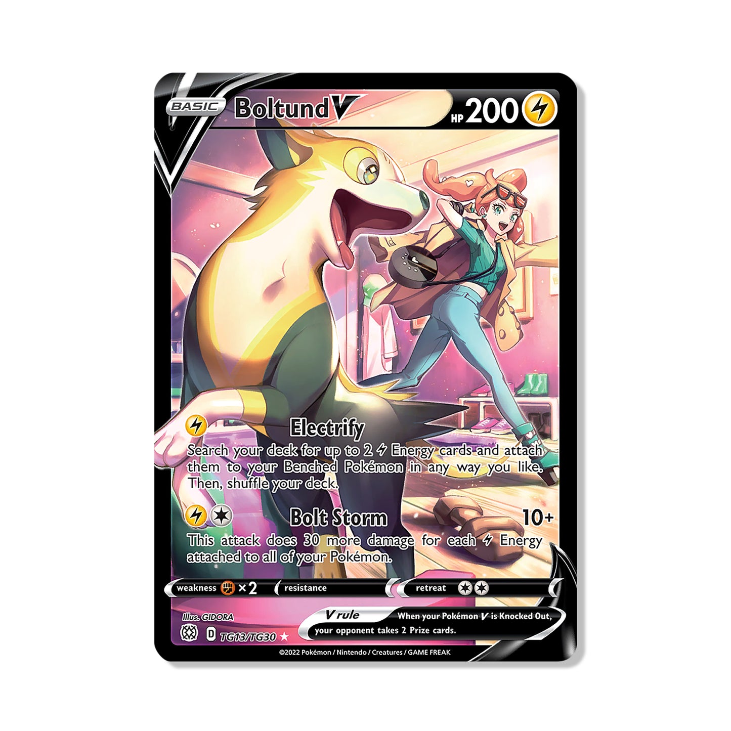 Boltund V Pokémon Sword & Shield Brilliant Stars - Full Art kaart | Engels