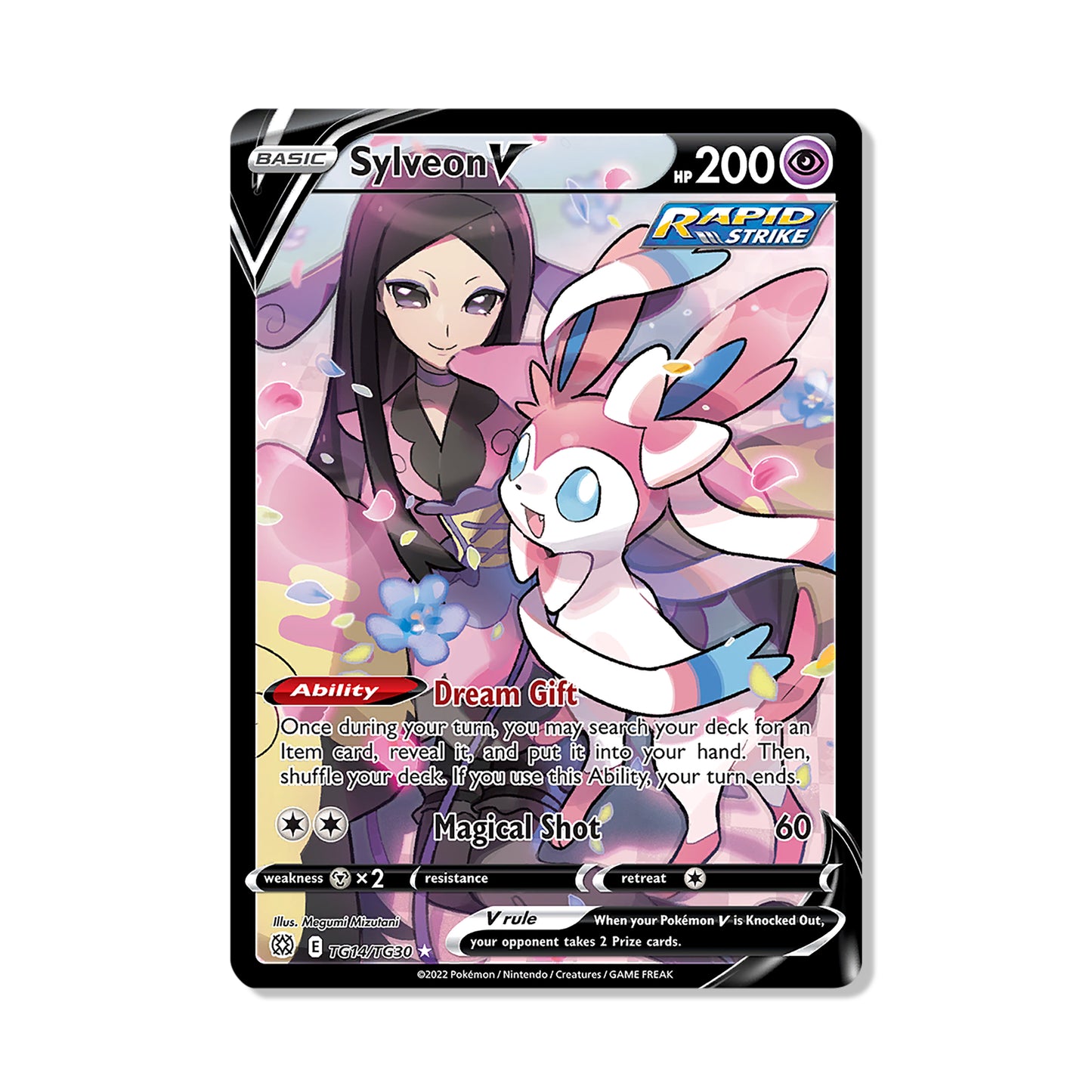 Sylveon V Pokémon Sword & Shield Brilliant Stars - Full Art kaart | Engels
