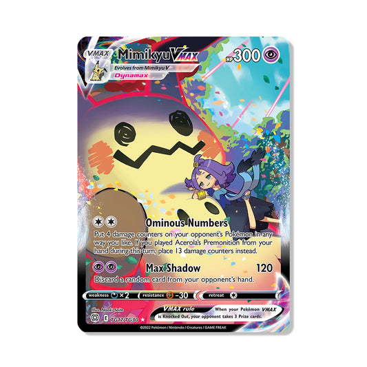 Mimikyu VMAX Pokémon Sword & Shield Brilliant Stars - Full Art kaart | Engels