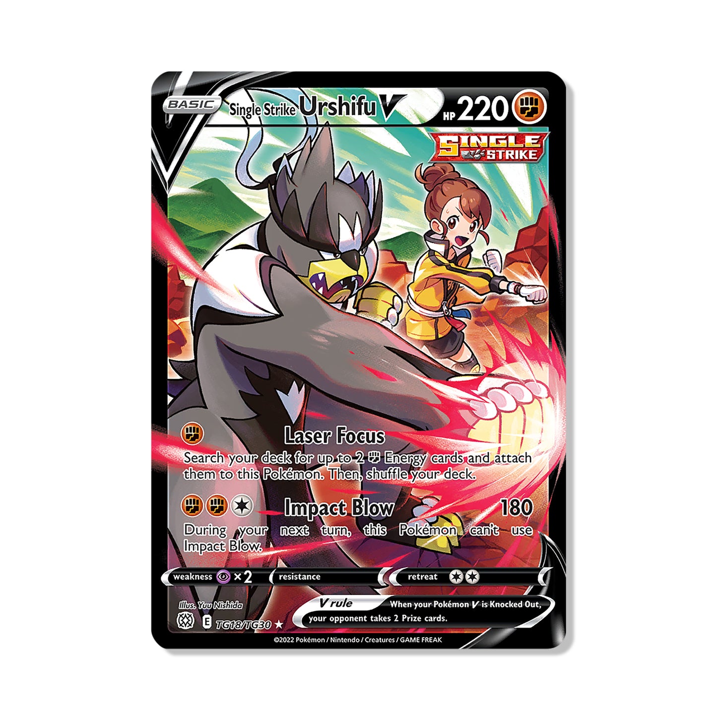 Urshifu V Pokémon Sword & Shield Brilliant Stars - Full Art kaart | Engels