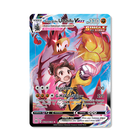 Single Strike Urshifu VMAX Pokémon Sword & Shield Brilliant Stars - Full Art kaart | Engels