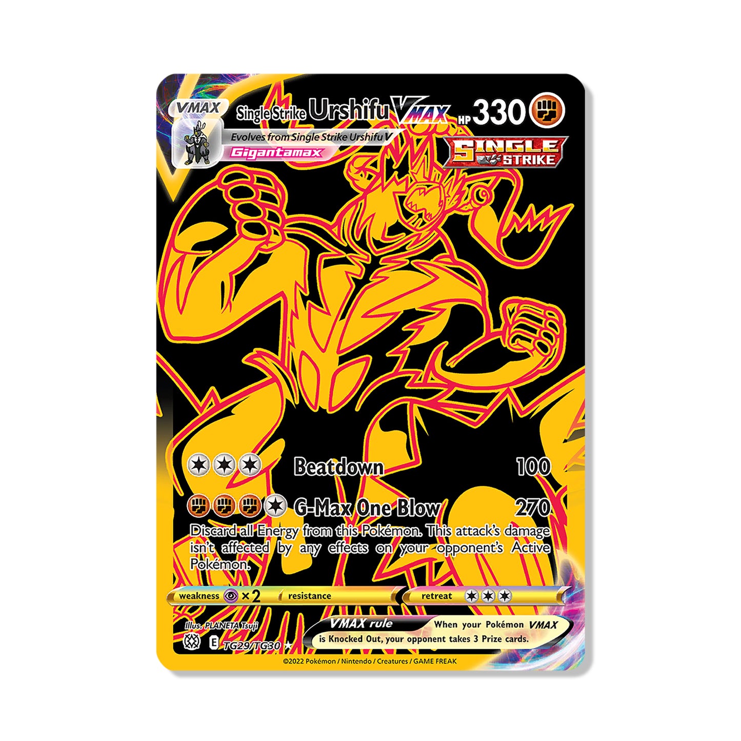 Urshifu VMAX Pokémon Sword & Shield Brilliant Stars - Full Art kaart | Engels