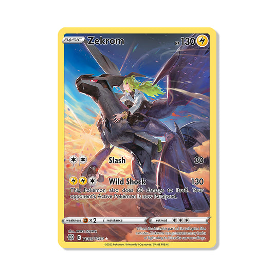 Zekrom Pokémon Sword & Shield Brilliant Stars - Full Art kaart | Engels