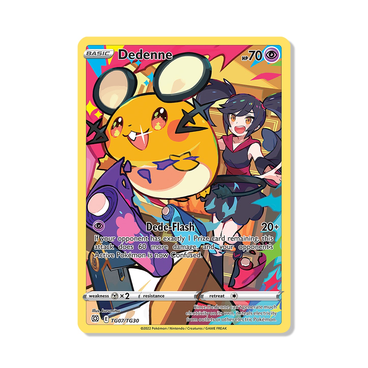 Dedenne Pokémon Sword & Shield Brilliant Stars - Full Art kaart | Engels