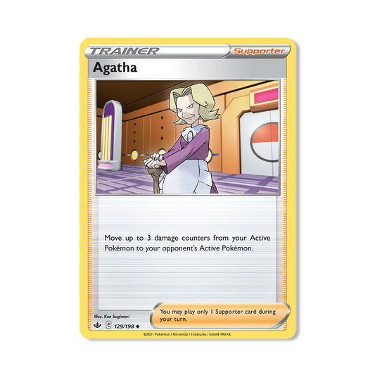 Agatha Pokémon Pokémon Chilling Reign - Normal kaart | Engels