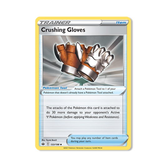 Crushing Gloves Pokémon Pokémon Chilling Reign - Normal kaart | Engels