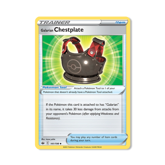 Galarian Chestplate Pokémon Pokémon Chilling Reign - Normal kaart | Engels