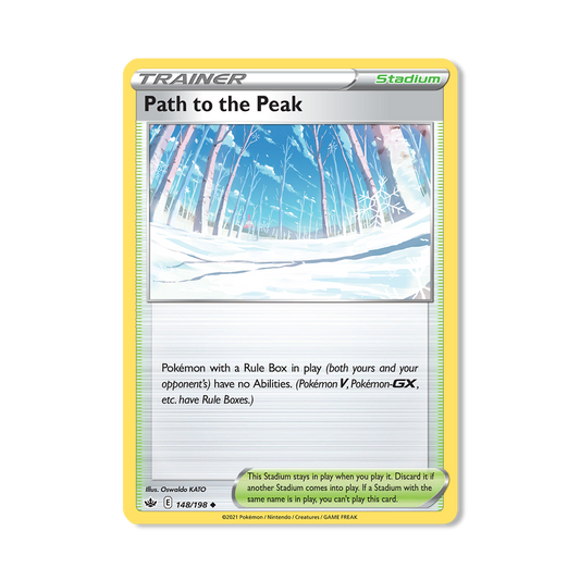 Path to the Peak Pokémon Pokémon Chilling Reign - Reverse Holo kaart | Engels