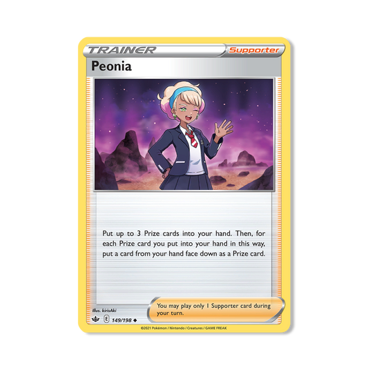 Peonia Pokémon Pokémon Chilling Reign - Reverse Holo kaart | Engels