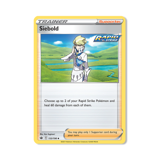 Siebold Pokémon Pokémon Chilling Reign - Reverse Holo kaart | Engels