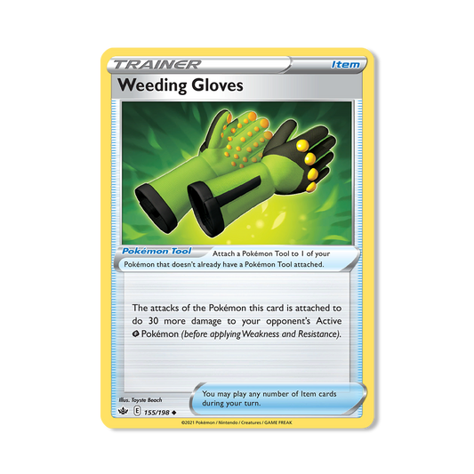 Weeding Gloves Pokémon Pokémon Chilling Reign - Reverse Holo kaart | Engels