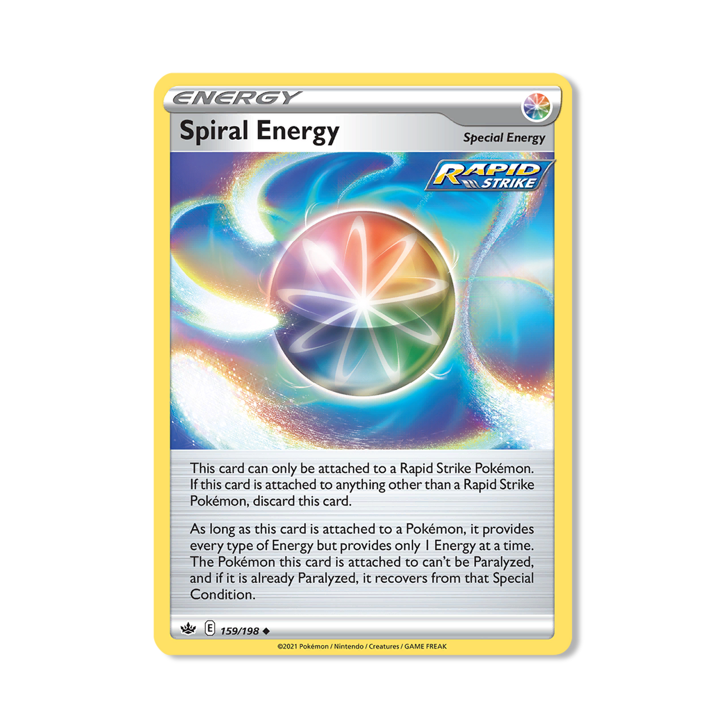 Spiral Energy Pokémon Pokémon Chilling Reign - Reverse Holo kaart | Engels