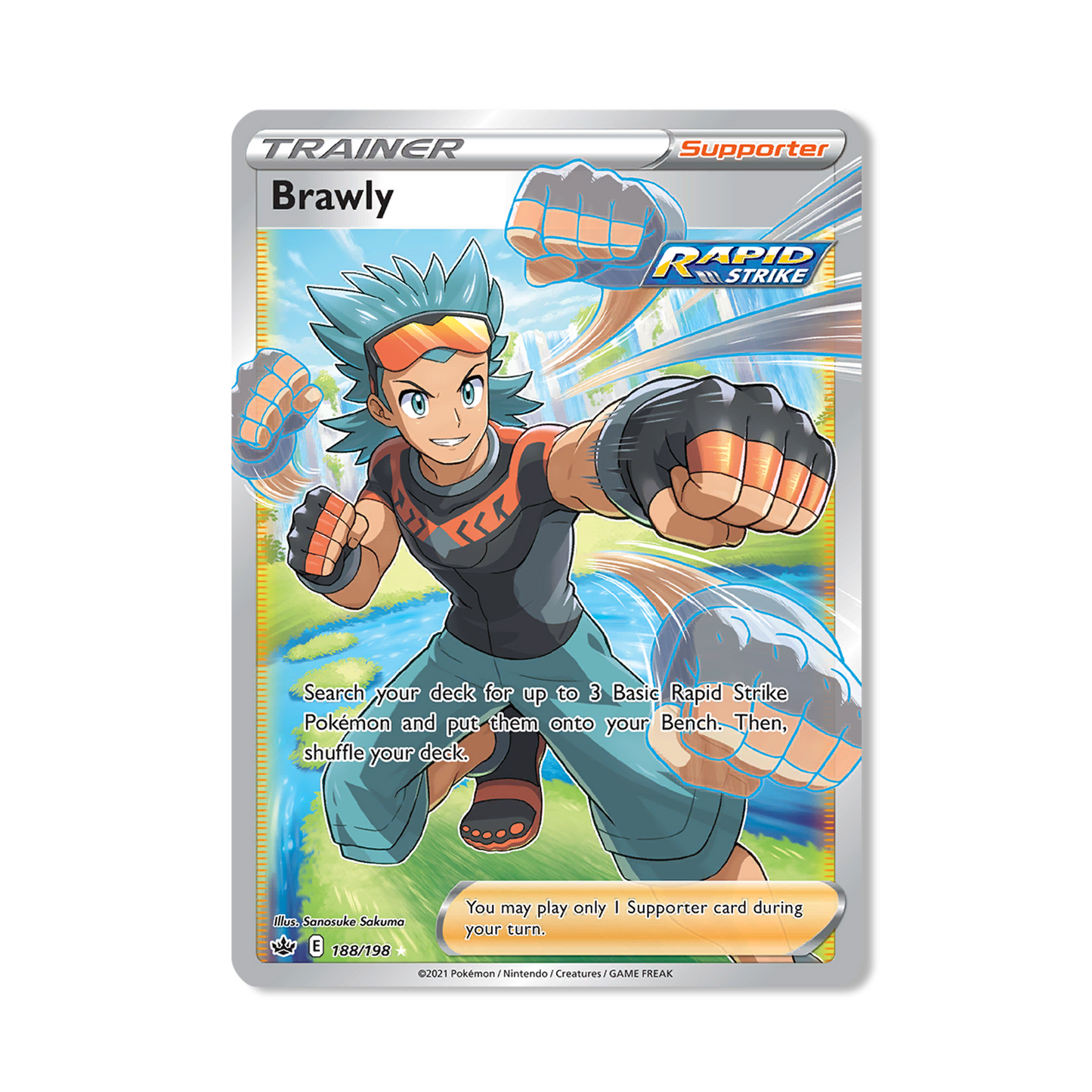 Brawly Pokémon Pokémon Chilling Reign - Normal kaart | Engels