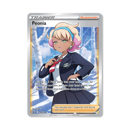 Peonia Pokémon Pokémon Chilling Reign - Normal kaart | Engels