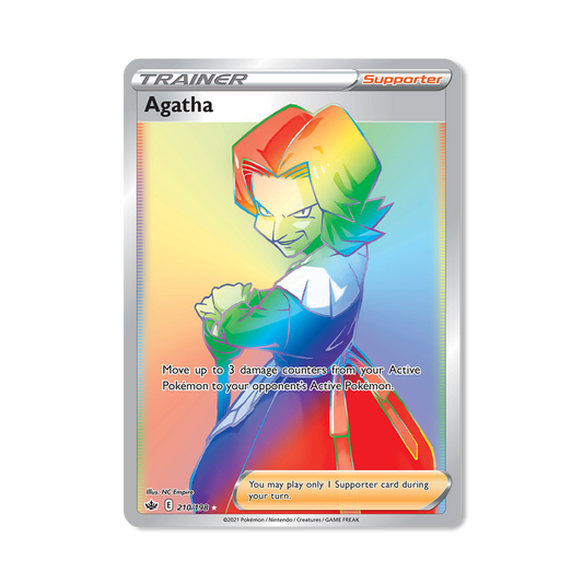 Agatha Pokémon Pokémon Chilling Reign - Normal kaart | Engels