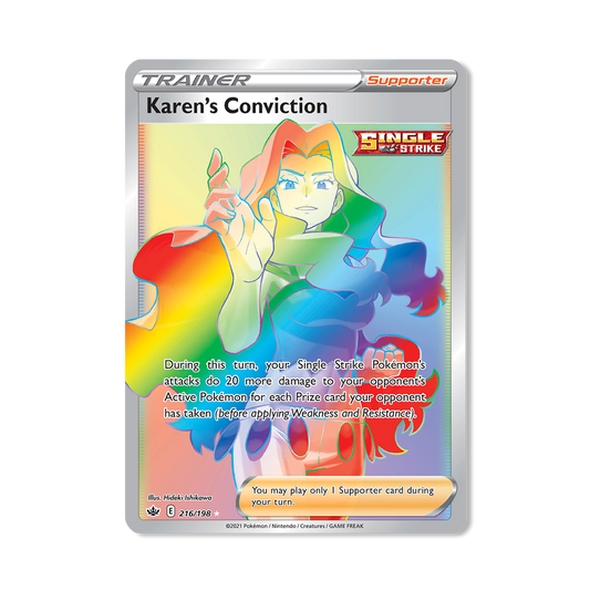 Karen's Conviction Pokémon Pokémon Chilling Reign - Normal kaart | Engels