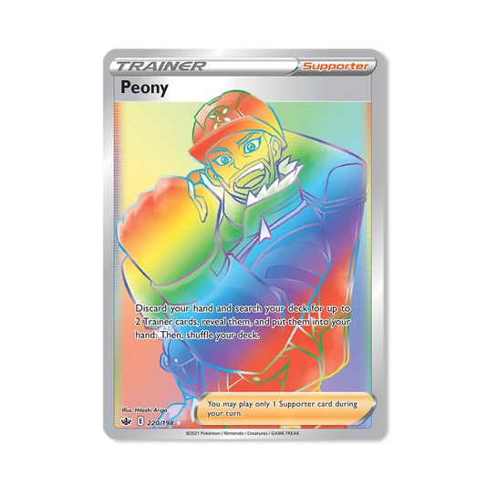 Peonia Pokémon Pokémon Chilling Reign - Normal kaart | Engels