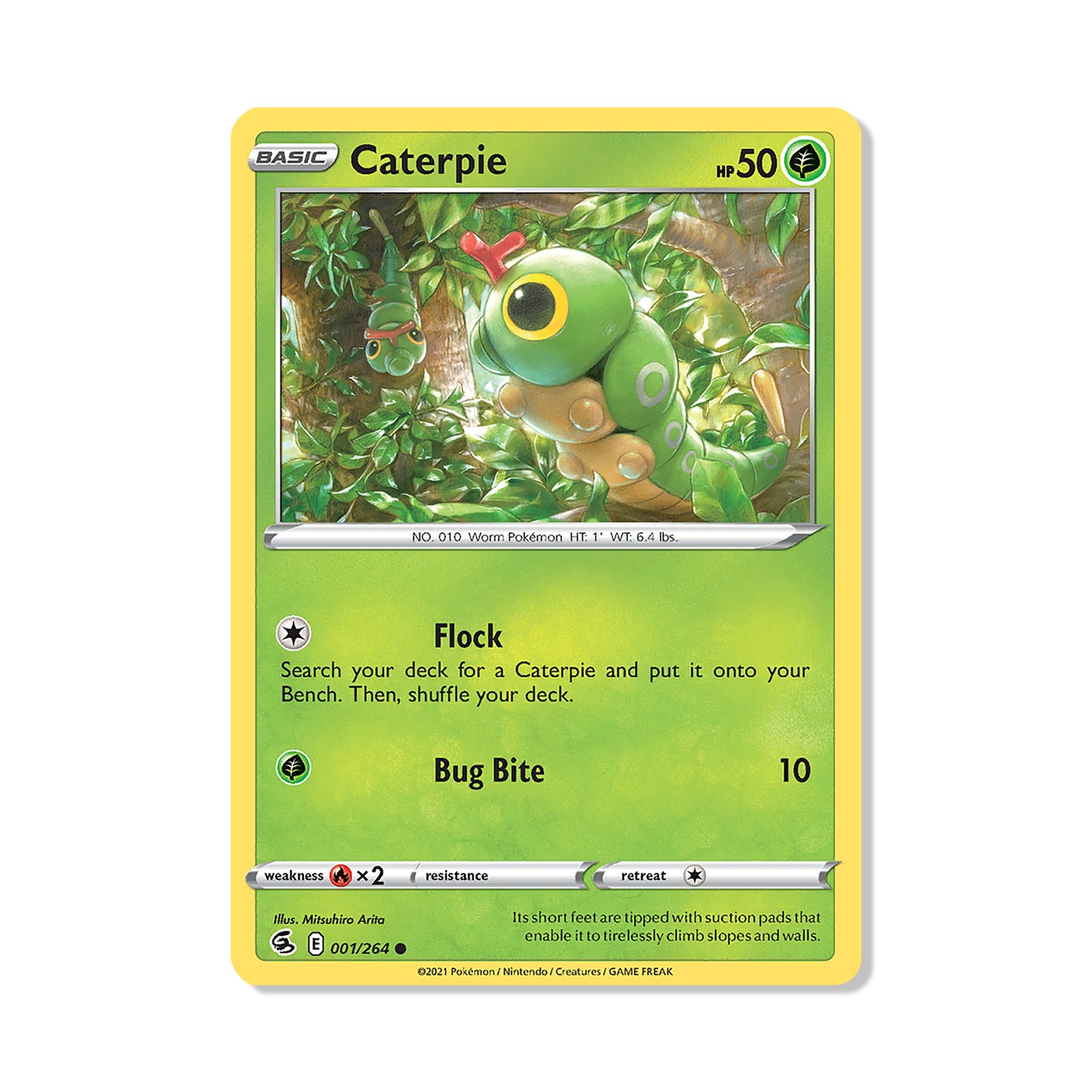Caterpie Pokémon Pokémon Fusion Strike - Normal kaart | Engels