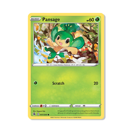 Pansage Pokémon Pokémon Fusion Strike - Reverse Holo kaart | Engels