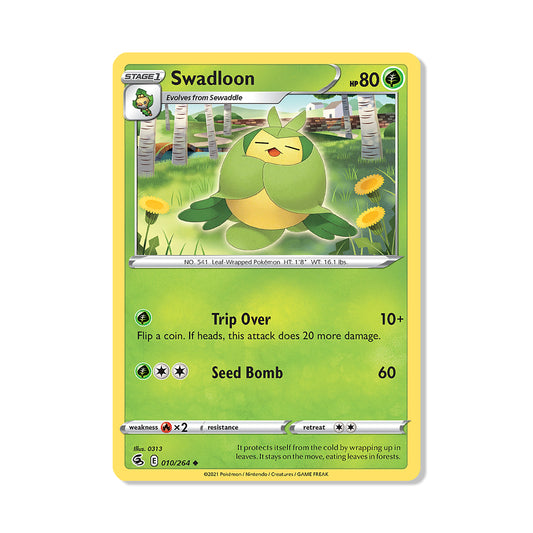 Swadloon Pokémon Pokémon Fusion Strike - Normal kaart | Engels