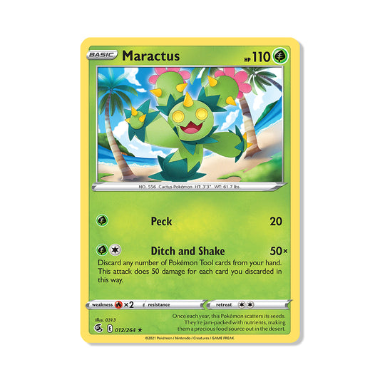 Maractus Pokémon Pokémon Fusion Strike - Reverse Holo kaart | Engels
