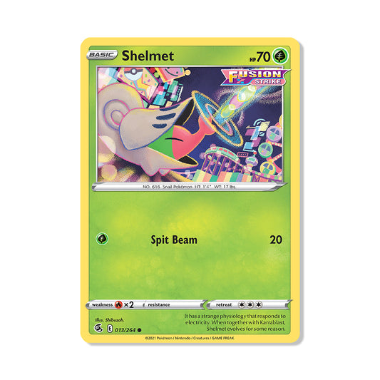 Shelmet Pokémon Pokémon Fusion Strike - Reverse Holo kaart | Engels