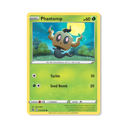 Phantump Pokémon Pokémon Fusion Strike - Normal kaart | Engels