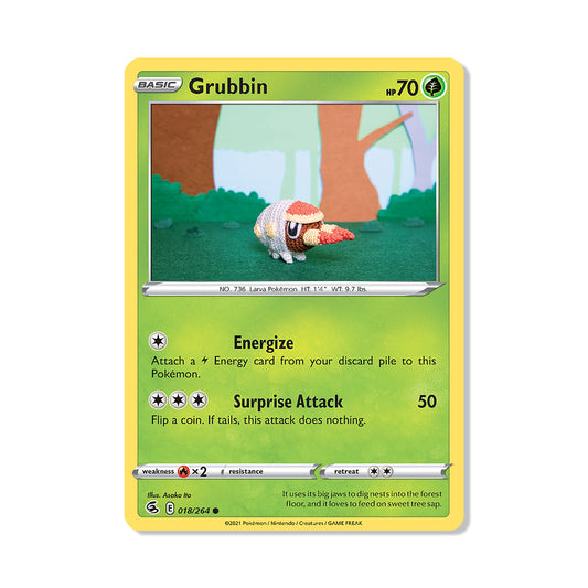 Grubbin Pokémon Pokémon Fusion Strike - Normal kaart | Engels