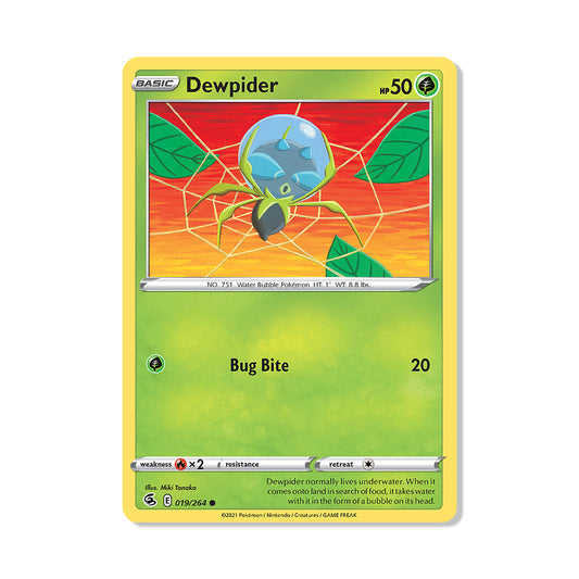 Dewpider Pokémon Pokémon Fusion Strike - Normal kaart | Engels