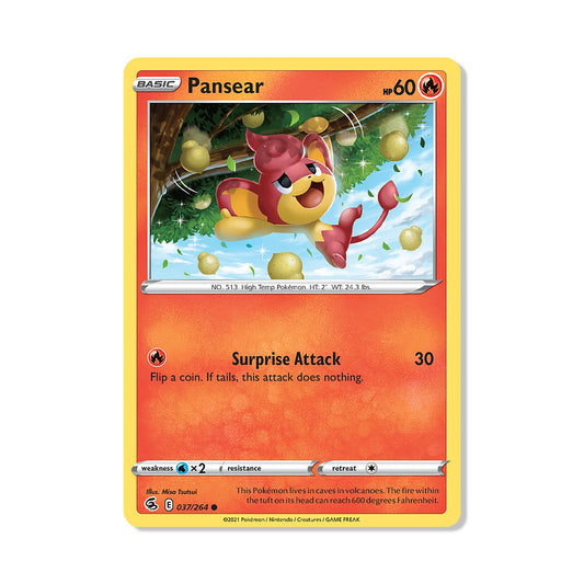 Pansear Pokémon Pokémon Fusion Strike - Reverse Holo kaart | Engels