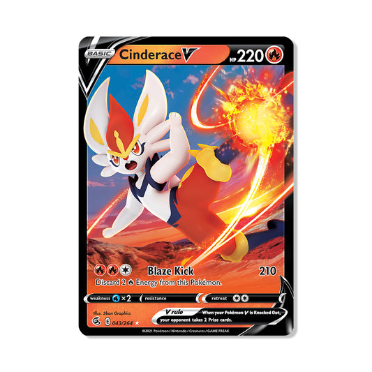 Cinderace V Pokémon Pokémon Fusion Strike - Normal kaart | Engels