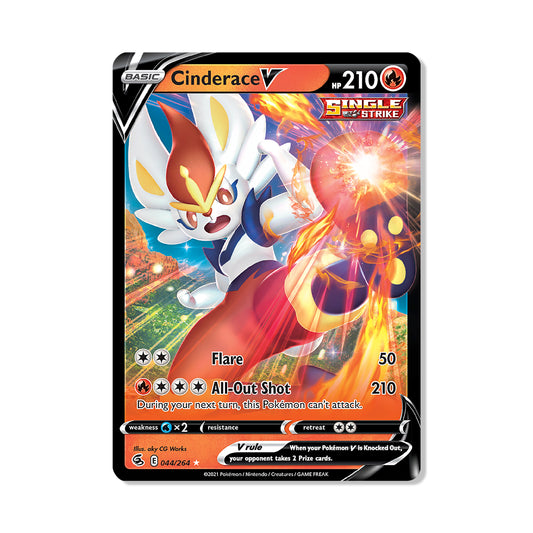 Cinderace V Pokémon Pokémon Fusion Strike - Normal kaart | Engels