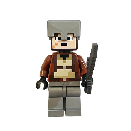 Nether Hero LEGO Minecraft Minifigure MIN169 Silver Helmet