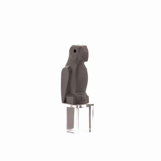 Dark Bluish Gray Bird, Parrot with Large Beak