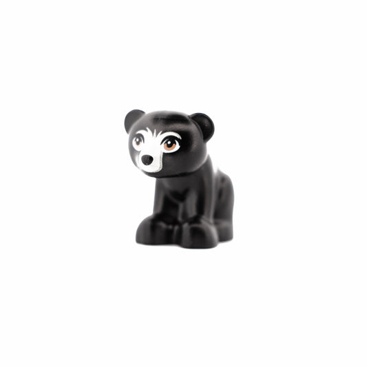Black Bear, Friends Style, Baby Cub, Sitting with Black Nose, Nougat Eyes and Tan Muzzle Pattern