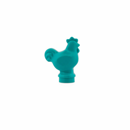 Dark Turquoise Chicken, Wide Base