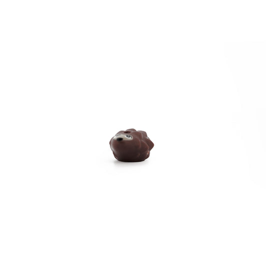 Reddish Brown Hedgehog, Friends Style, Baby with Black Eyes and Nose and Tan Face Pattern Pattern (Marshmallow)
