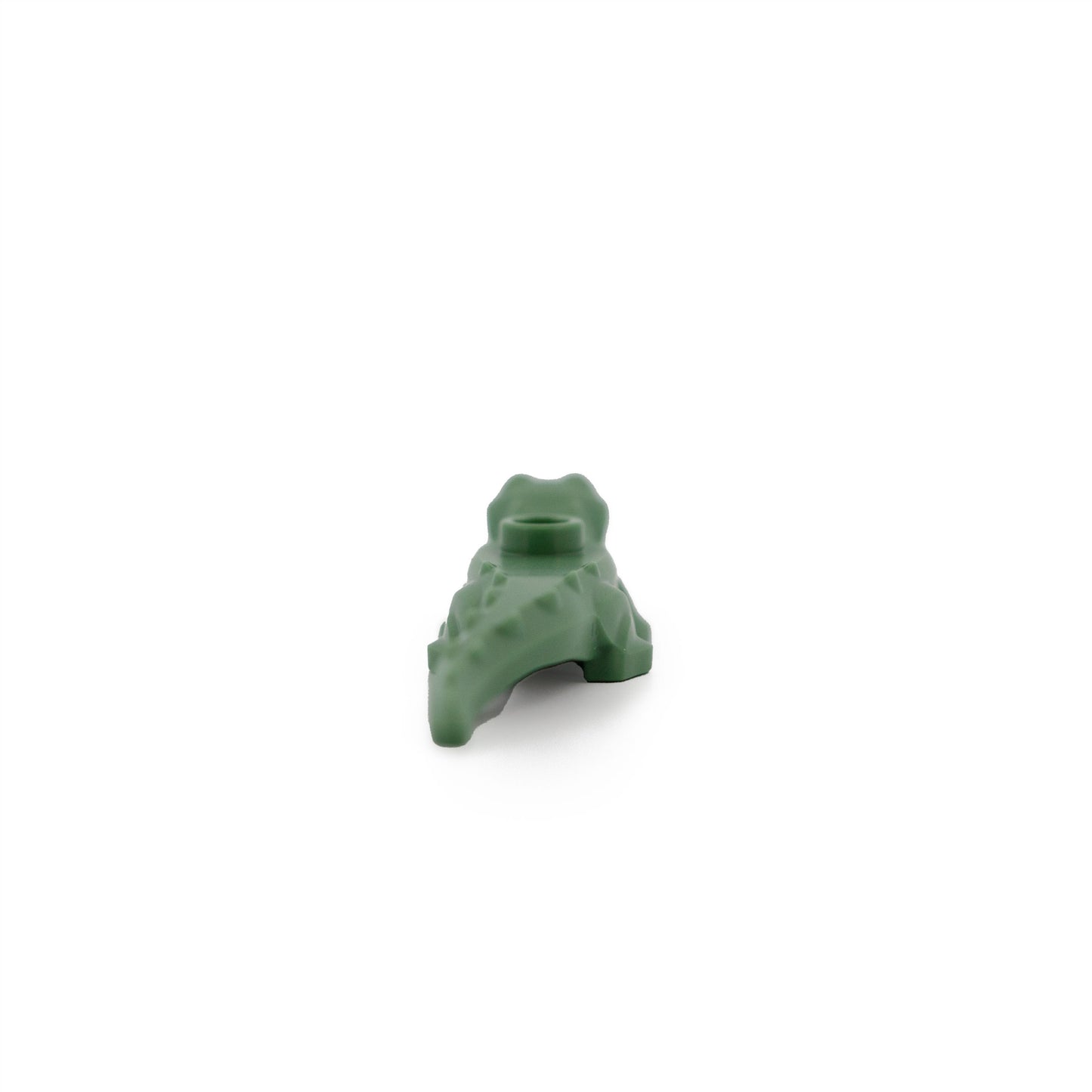 Sand Green Alligator / Crocodile Baby Hatchling with Black Eyes Pattern