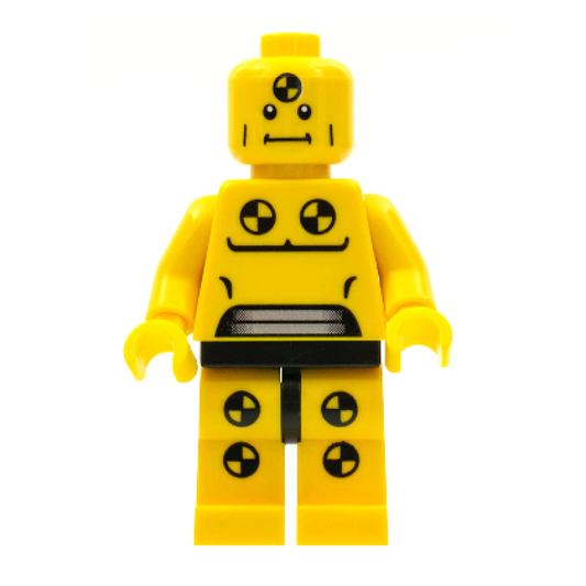 LEGO Minifigures Series 1 Demolition Dummy – Crash Test Dummy Minifigure