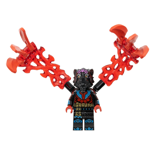 Lord Ras - Dark Pink Markings, Red Muscles, Energy Claws